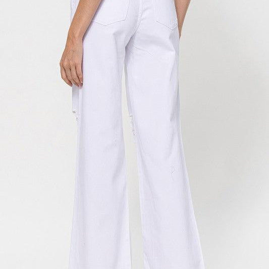 Women's Jeans Optic White Vintage Loose Jeans Denim Pants