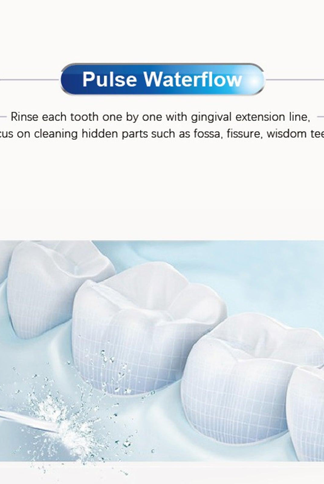 Travel Essentials - Toiletries Oral Irrigator Teeth Water Flosser Waterproof 800Ml Volume...