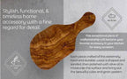 Original Olive Wood Cutting Board with Handle - VacationGrabs