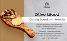 Home Essentials Original Olive Wood Cutting Board with Handle