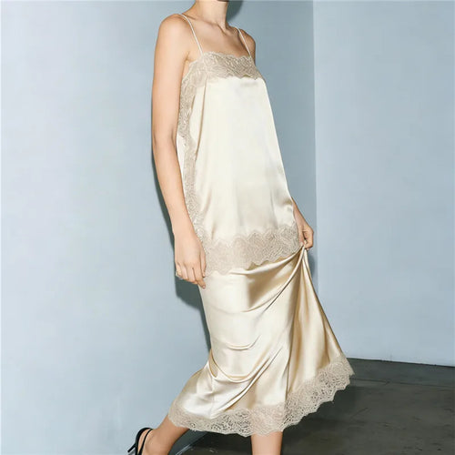 Women's satin tea party skirt in cream, stylish for special occasions