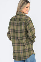 Women's Shirts Oversize Boyfriend Tartan Plaid Checkered Flannel