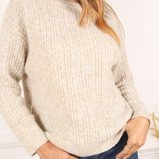 Women's Sweaters Oversize cable sweater