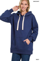 Women's Sweatshirts & Hoodies Oversized Hoodie Longline Sweatshirt