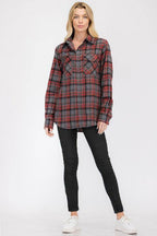 Oversized Plaid Flannel - VacationGrabs