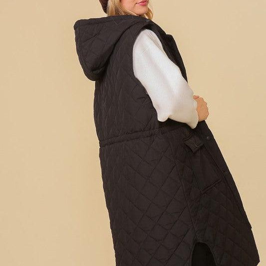 Women's Coats & Jackets Oversized Quilted Midi Jacket