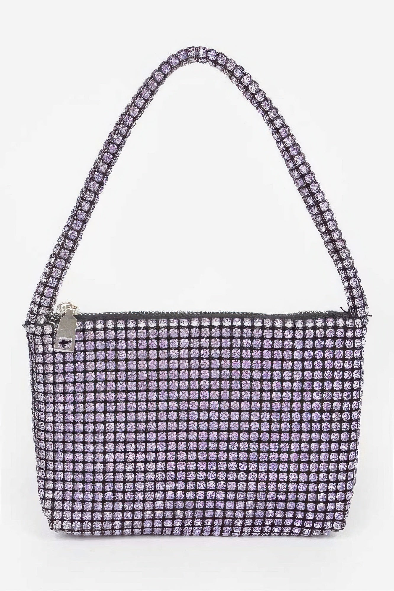 Oversized stone hobo bag with shimmering rhinestone detailing for stylish outings