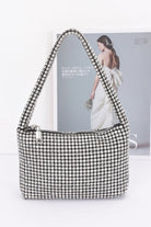 VacationGrabs oversized stone hobo bag featuring a sparkling design perfect for special occasions
