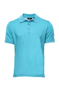 Oxford Polo Collar Blue Men T-shirt – front view