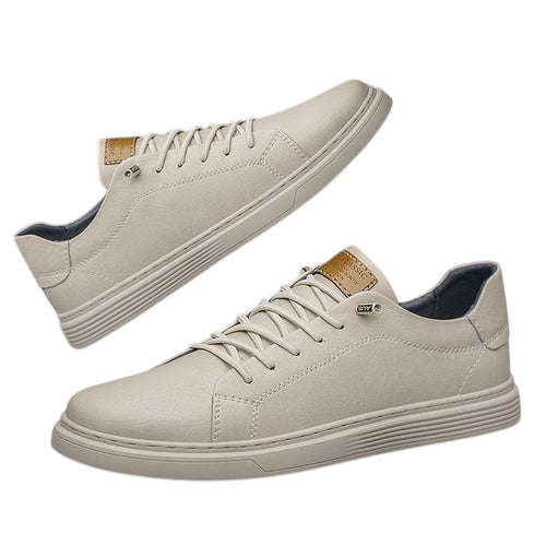 Yellow Pandora men's oxford shoe shoes in off-white with comfortable design