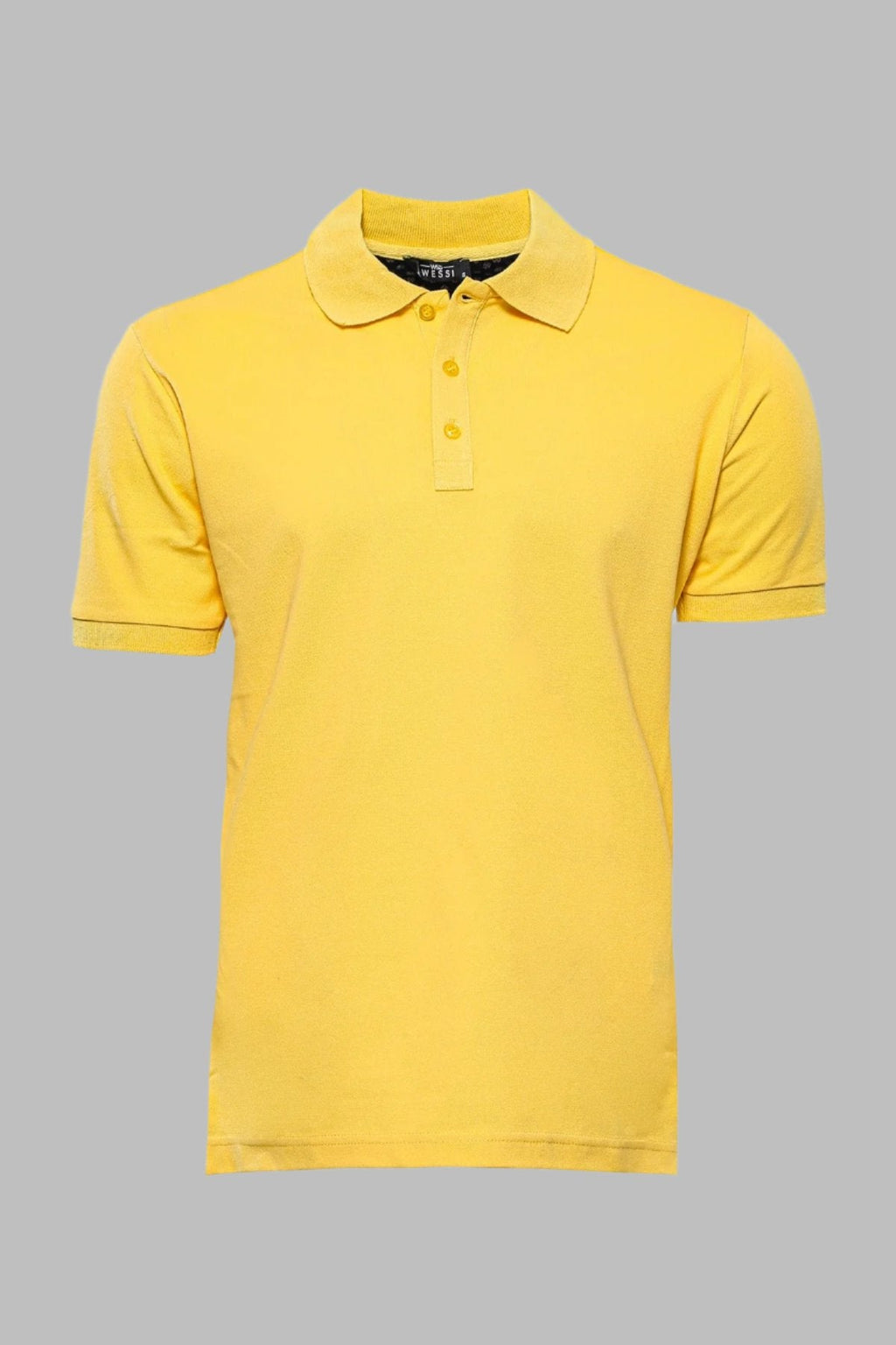 Oxford Yellow Polo Collar T-shirt – front view