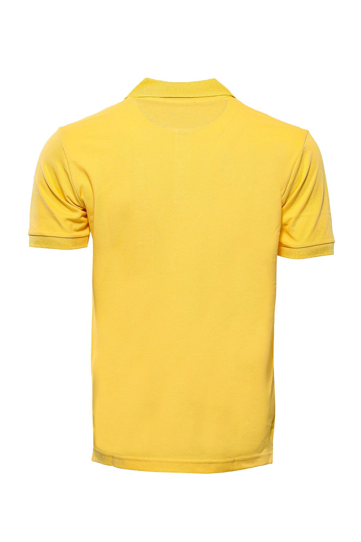 Oxford Yellow Polo Collar T-shirt – detail view