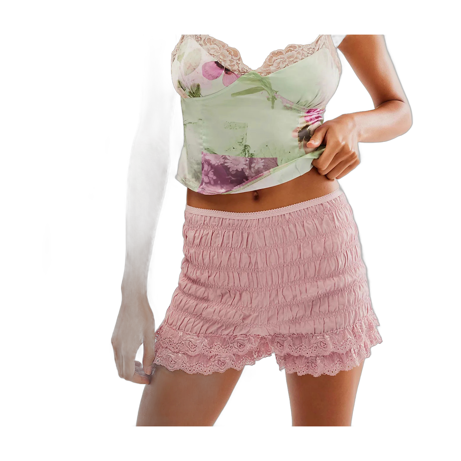 Women’s Y2K Fashion Ruched Shorts for Summer Fun