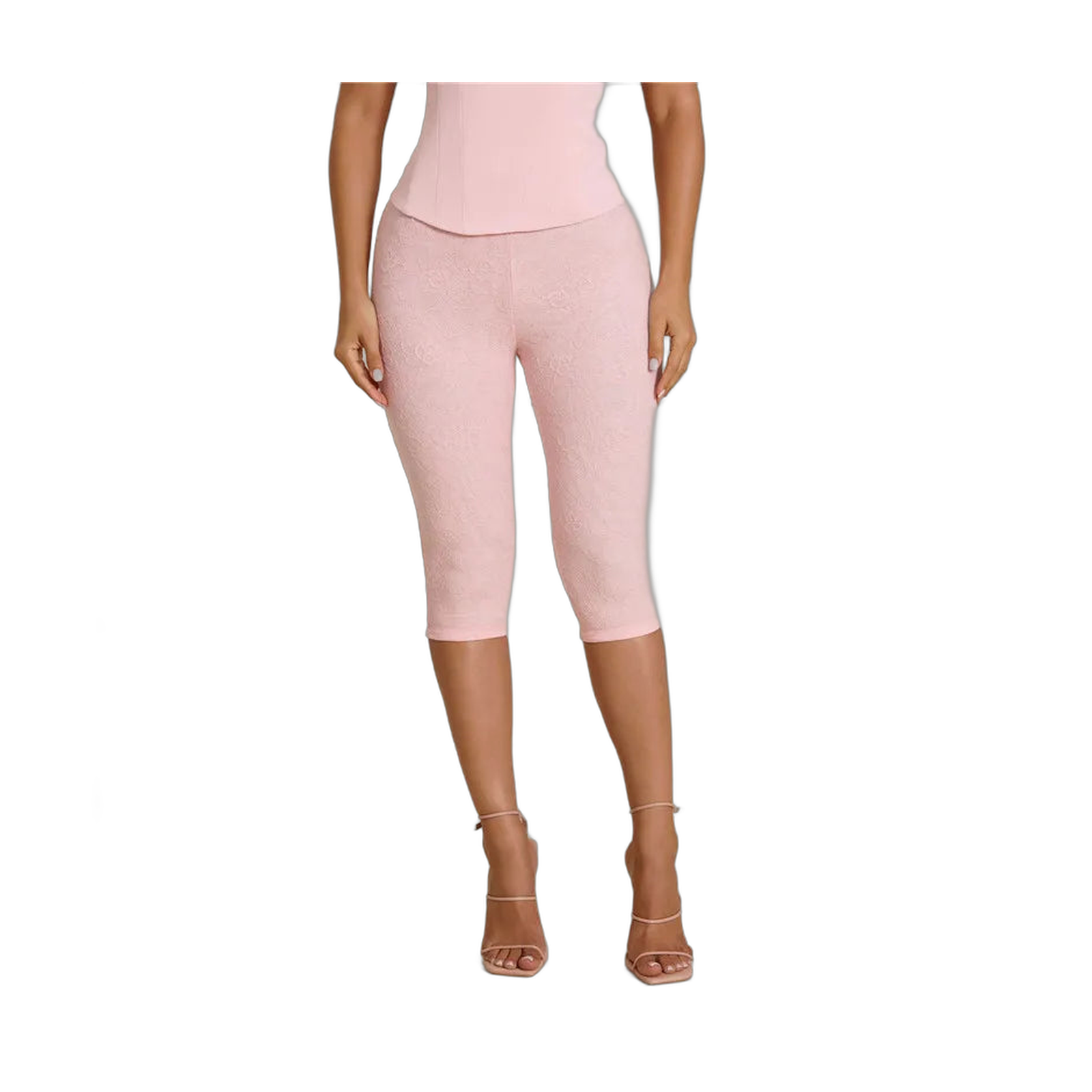 Vacation-Ready Women's Capri Dress Pants in Pink