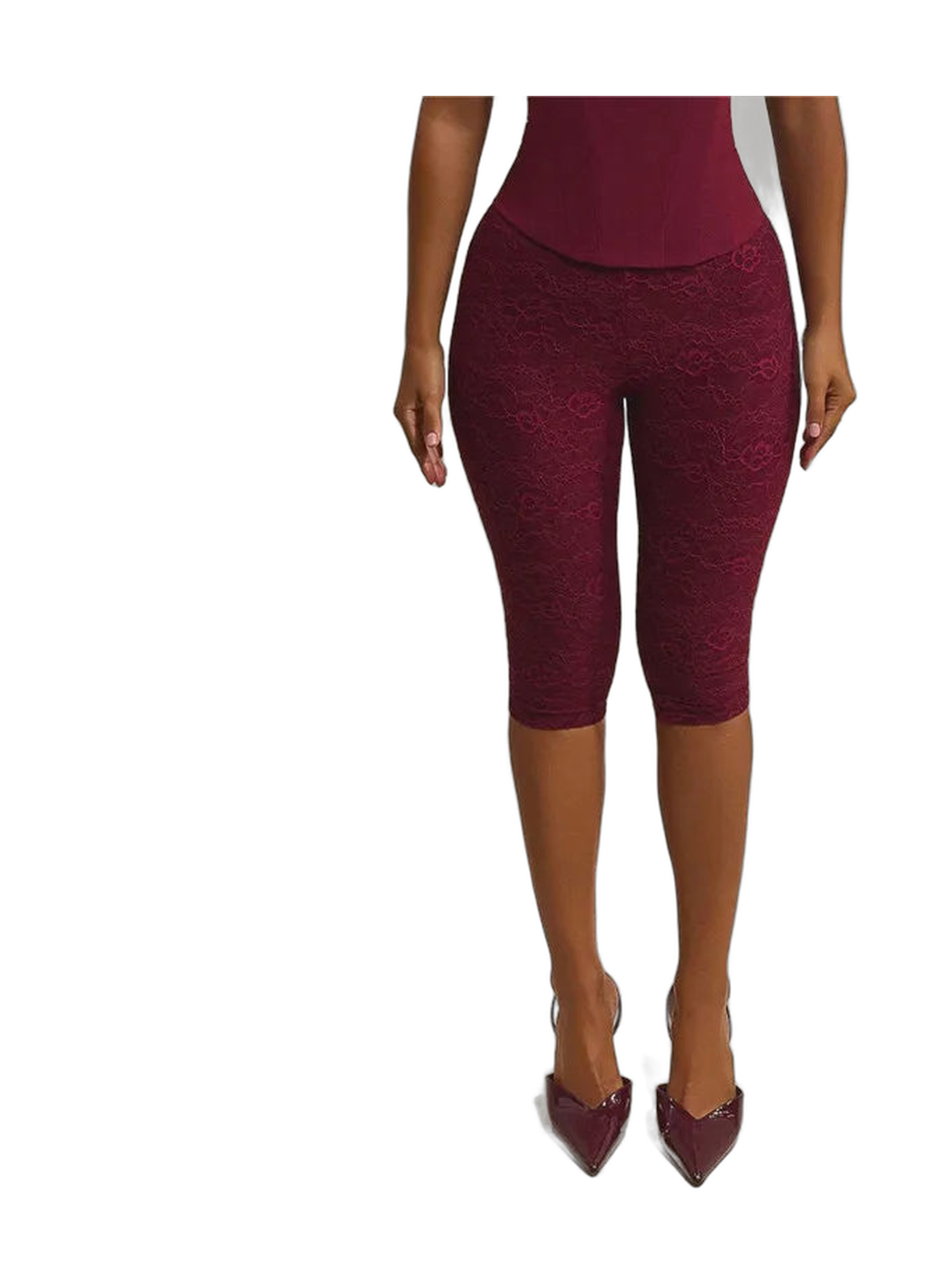 Vacation-Ready Women's Capri Dress Pants in Pink