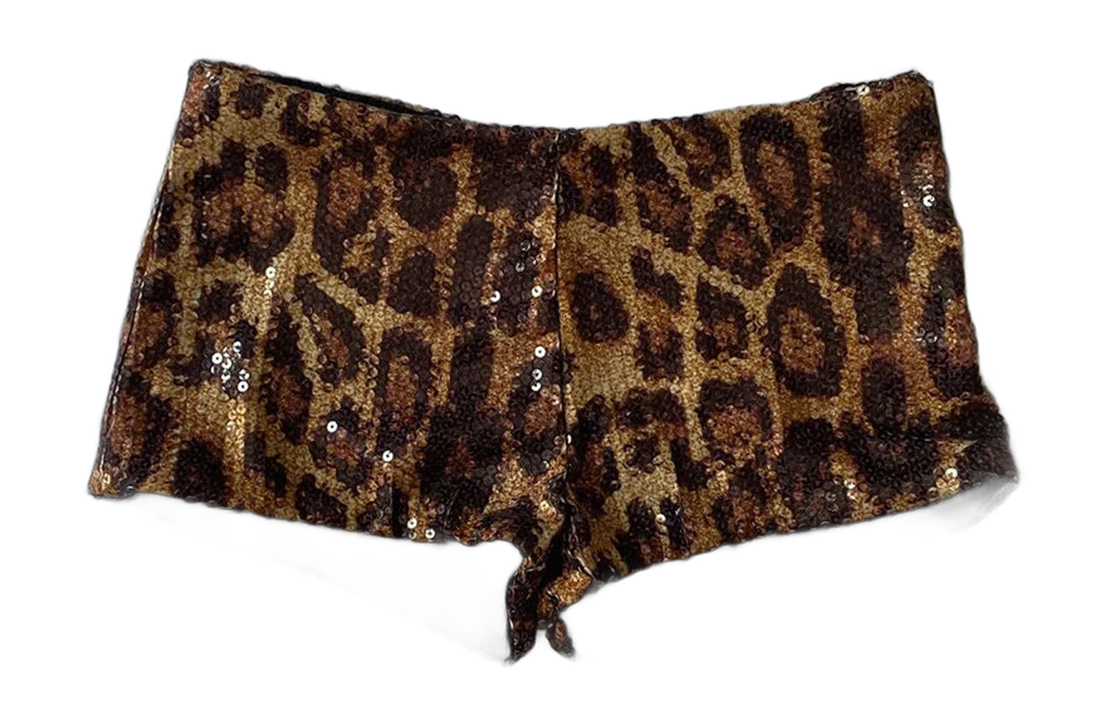 Women's Print Leopard Sequined Shorts for Vacations