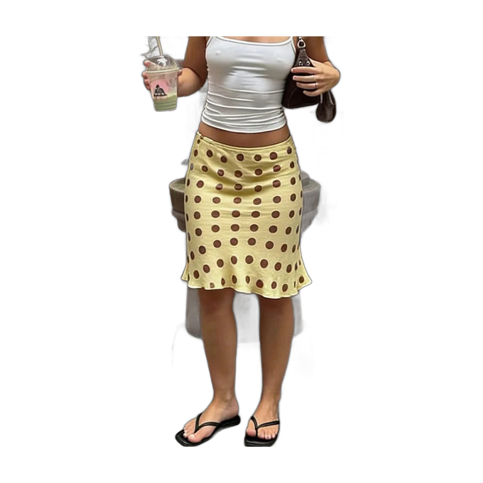 Polka Dot Mini Skirt for Women - Vacation Ready