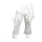 Women's Capri Dress Pants in Floral Lace Design