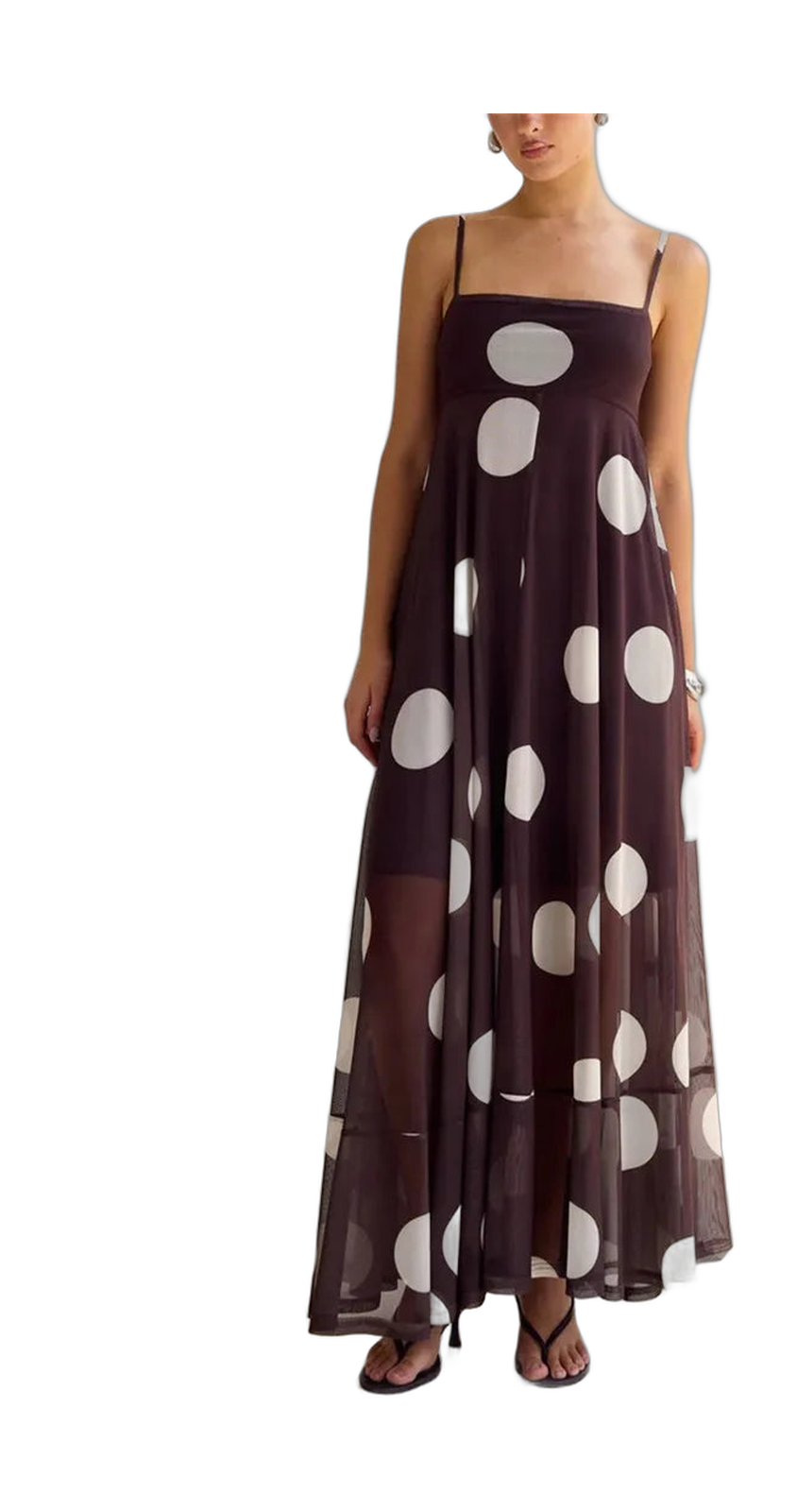 Polka Dot Maxi Dress for Effortless Vacation Style