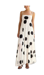 Polka Dot Maxi Dress for Effortless Vacation Style