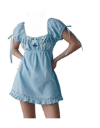 Charming Blue Dress for the Summer Vacation