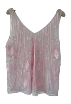 Sequin top - white background