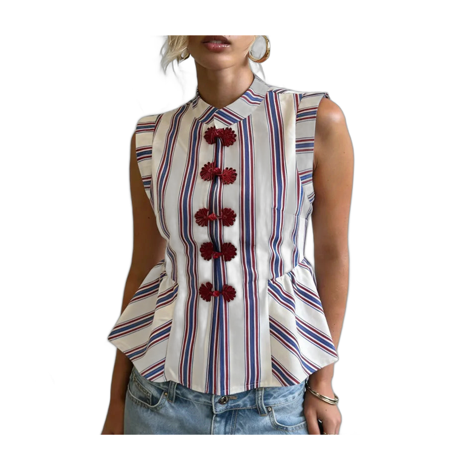 Vacation Ready Peplum Top for Women