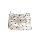 Women's Jean Denim Skirt with Polka Dot Pattern