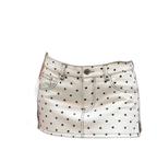 Women's Jean Denim Skirt with Polka Dot Pattern