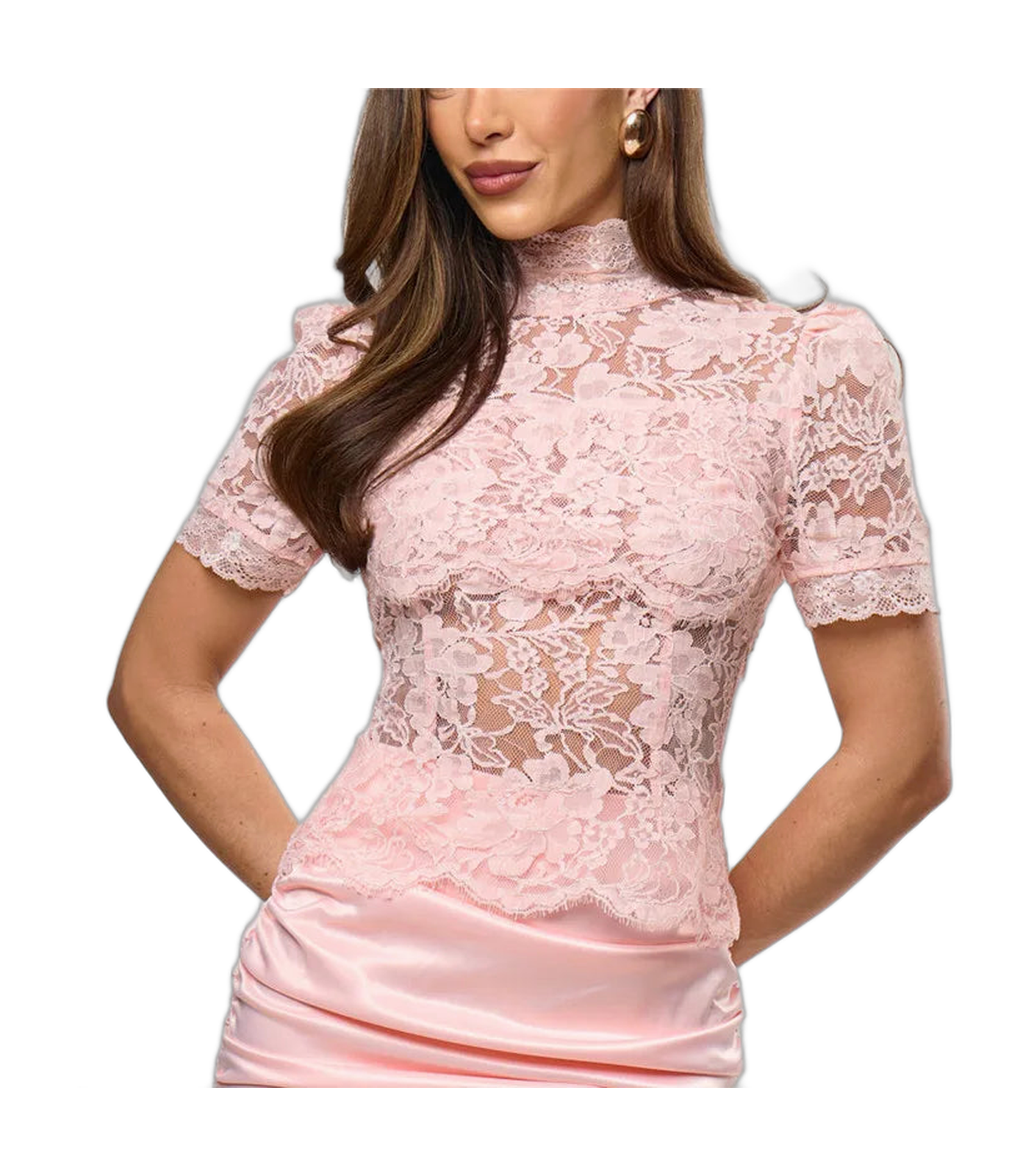 Lace Black Blouse for Women - Elegant Fashion Top