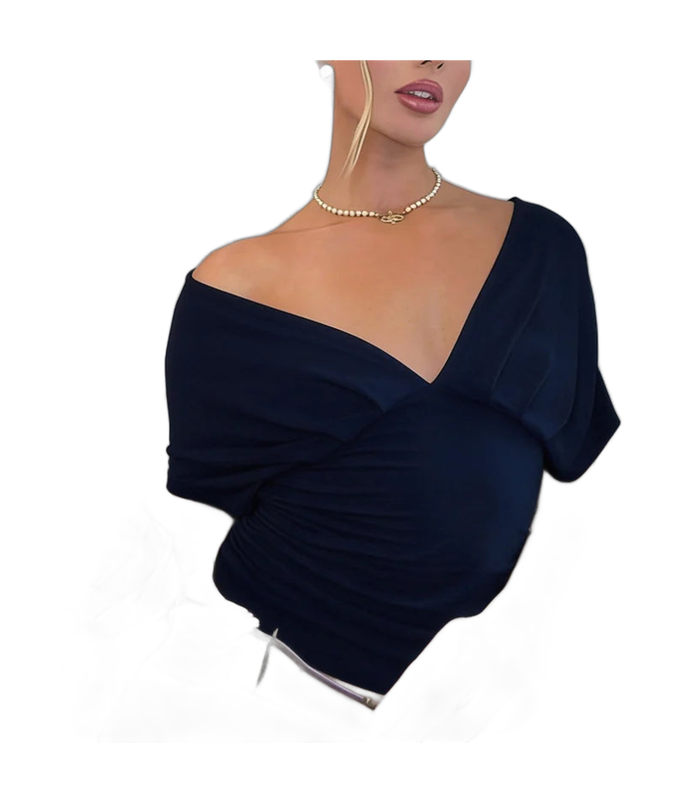 VacationGrabs Women's Tops: Chic Short Sleeve Blouse