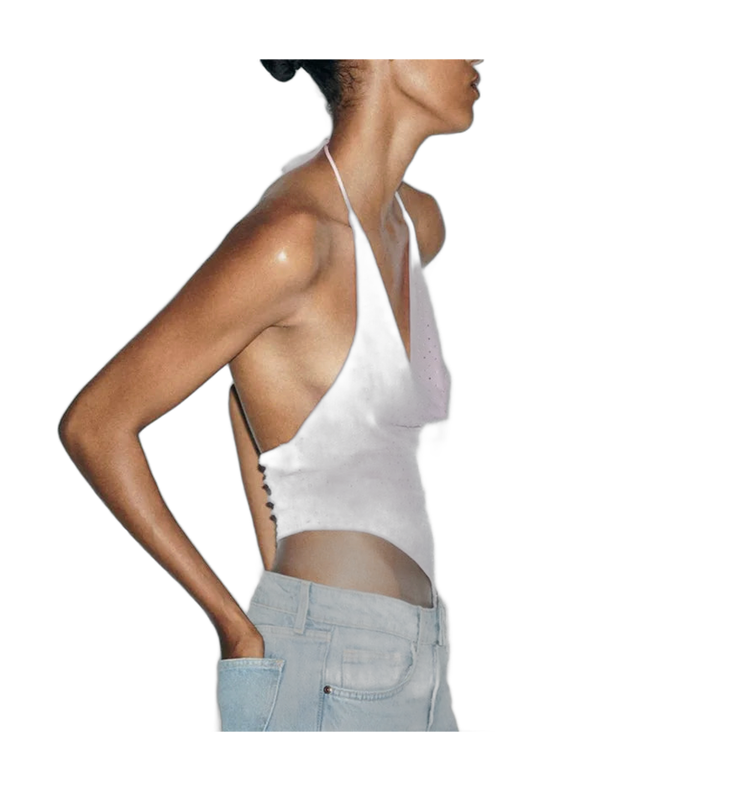 Pink Halter-Top for Women - Trendy Vacation Wear