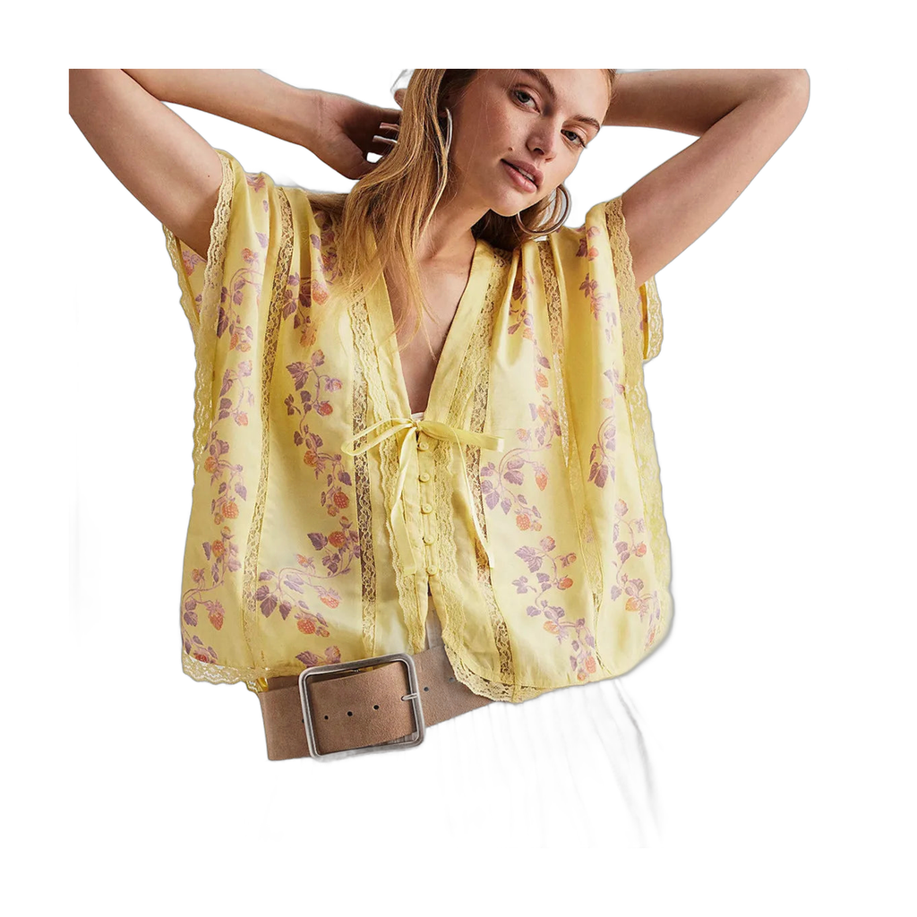 Women's Floral Crop Top for Vacation Getaways