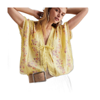 Women's Floral Crop Top for Vacation Getaways