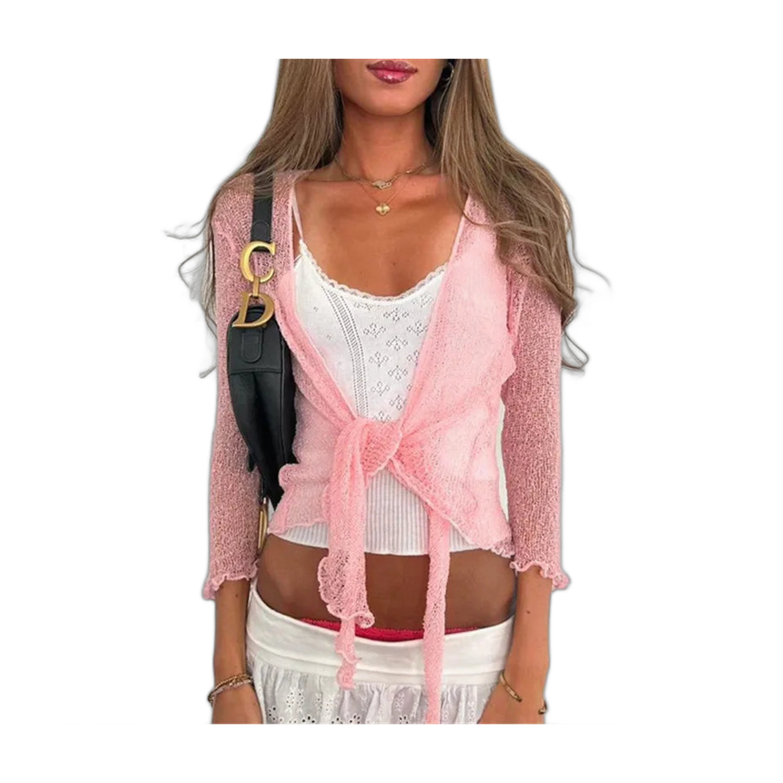 Y2K Fashion Women's Sheer Cardigan for Trendy Looks