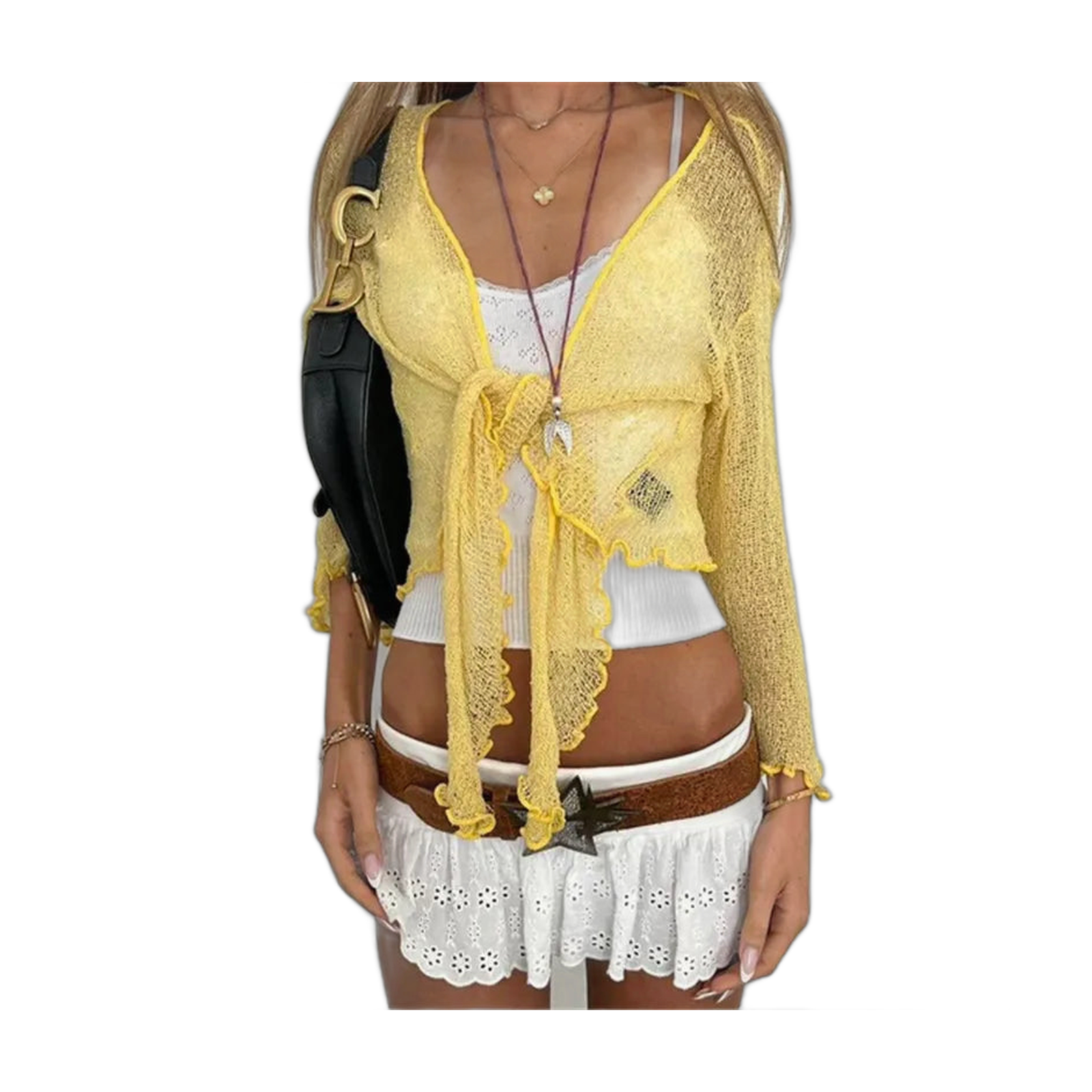 Y2K Fashion Women's Sheer Cardigan for Trendy Looks