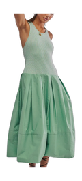 Chic Green Women's Dress for the Summer Getaway