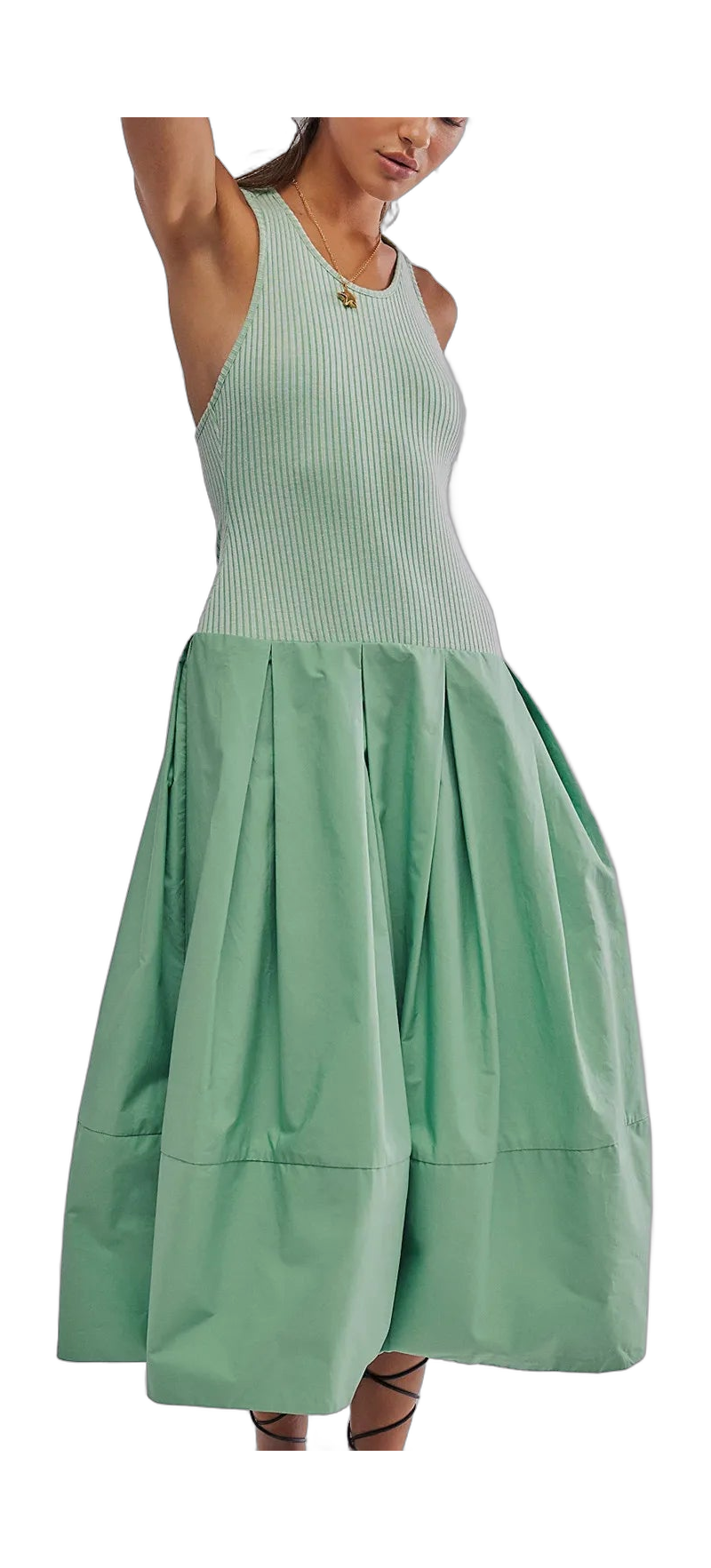 Chic Green Women's Dress for the Summer Getaway