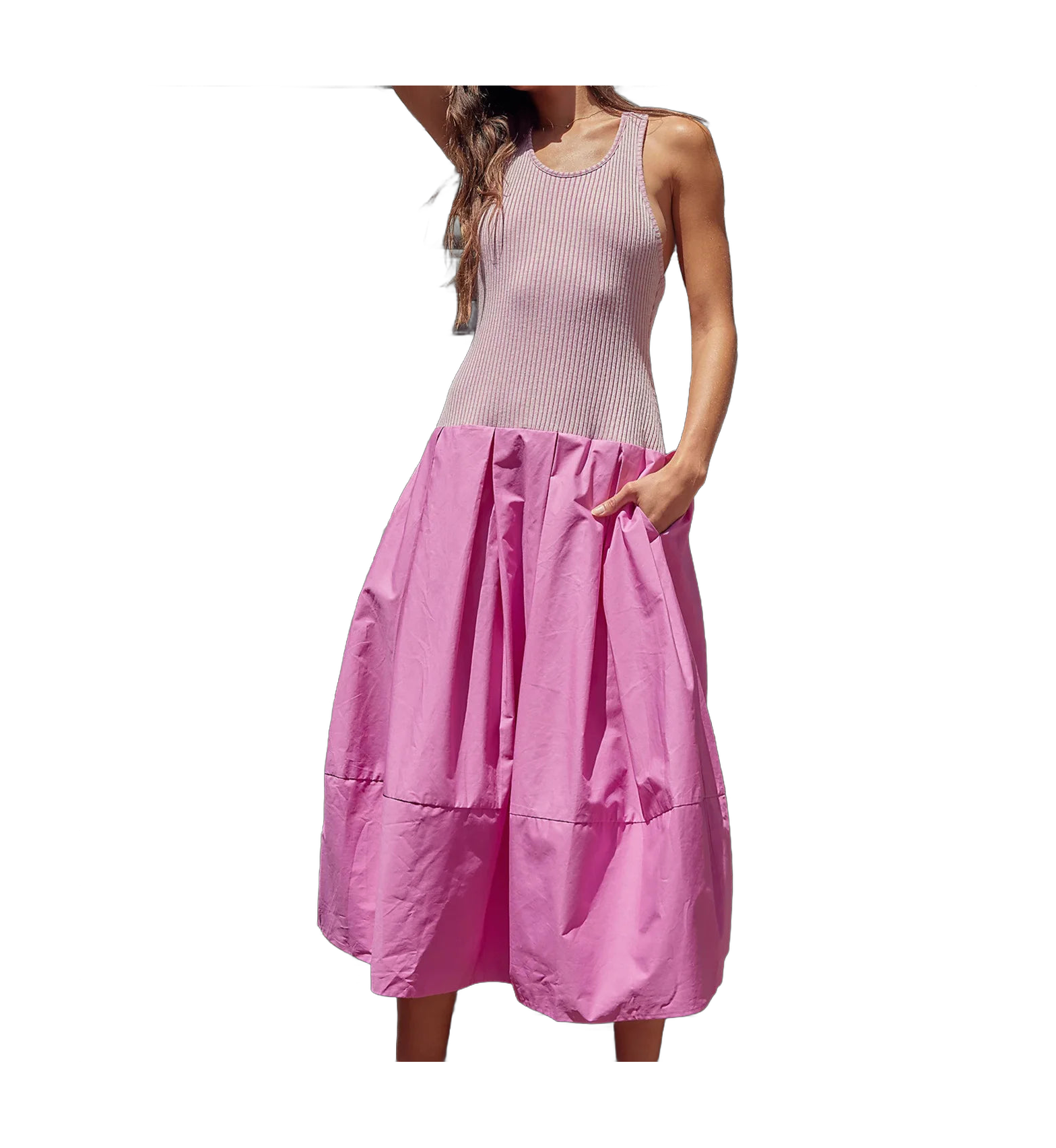 Elegante vestido verde para mujer para la escapada de verano
