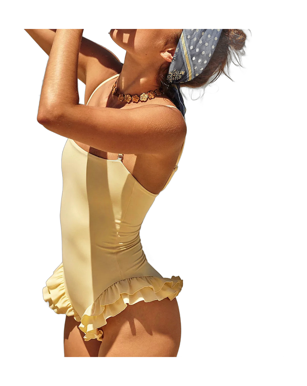 Women Swimwear Bathing Suits with Ruffle Detail
