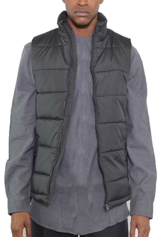 Men's Jackets Padded Winter Two Tone Vest