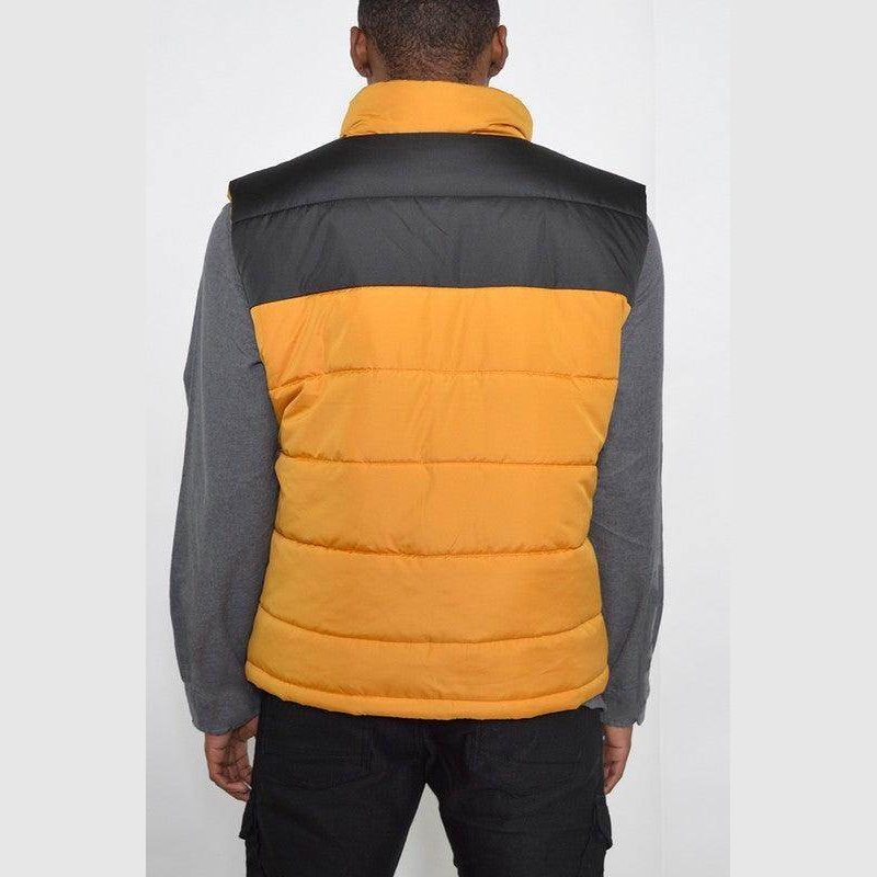 Padded Winter Two Tone Vest Jackets - VacationGrabs