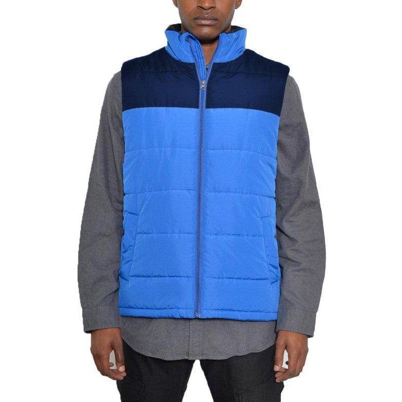 Padded Winter Two Tone Vest Jackets - VacationGrabs