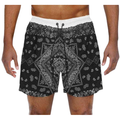 Swimwear - Paisley Bandana Print Swimming Shorts