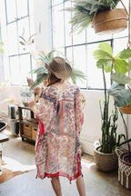 Paisley Floral Patchwork Kimono - VacationGrabs