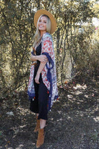 Paisley Floral Patchwork Kimono - VacationGrabs