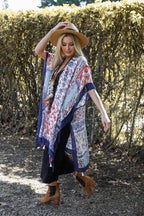 Paisley Floral Patchwork Kimono - VacationGrabs