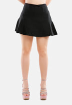 Panelled Flared Mini Skirt