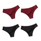 Seamless panties in black and burgundy, soft fabric for everyday comfort