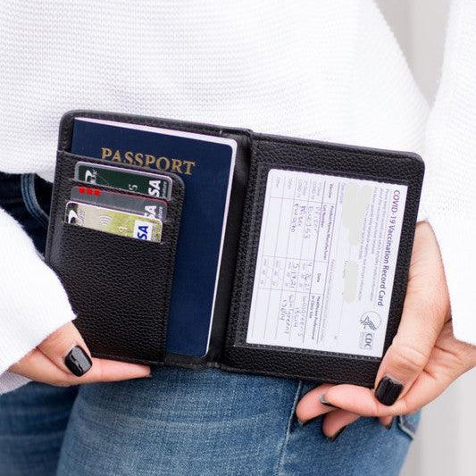 Wallets, Handbags & Accessories Passport And Vaccine Credit Card Wallet